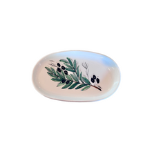 Load image into Gallery viewer, Ceramic Oval Tray Olives Design—Multiple choices (free USA shipping included)
