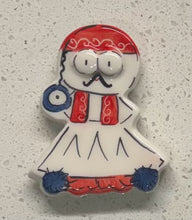 Load image into Gallery viewer, Ceramic Glazed Magnet: Evzone
