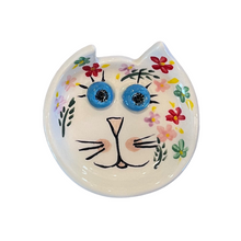 Load image into Gallery viewer, Ceramic Cat Trinket Dish—Multiple design choices (free USA shipping)
