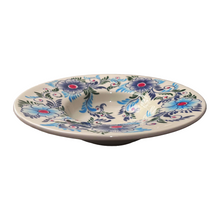 Load image into Gallery viewer, Ceramic Blue Floral Risotto/Pasta Bowl (free USA shipping included)
