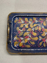 Load image into Gallery viewer, Wooden Painted Tray with Handles
