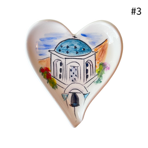 Ceramic Heart Trinket Dish (free USA shipping)