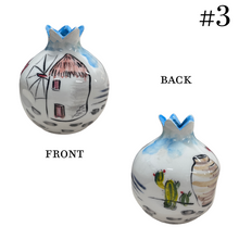 Load image into Gallery viewer, Ceramic Pomegranate: Greek Island (free USA shipping included)
