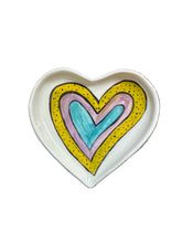 Load image into Gallery viewer, Ceramic Heart Dish heart design in two color choices free USA shipping)
