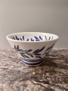 Ceramic Tapered Leaves and Lines Bowl—Multiple choices (free USA shipping included)