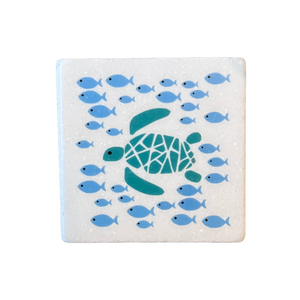Greek Marble Coaster (free USA shipping included)