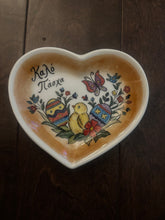 Load image into Gallery viewer, Ceramic Heart Trinket Dish: Multiple Easter Design Choices
