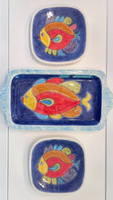 Load image into Gallery viewer, Ceramic Fish Tray with Handles (free USA shipping included)
