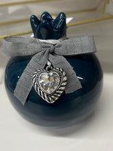 Load image into Gallery viewer, Ceramic Pomegranate: with heart charm (free USA shipping included)
