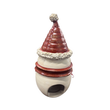 Load image into Gallery viewer, Ceramic Hollow Snowman Votive—3 color choices (free USA shipping included)
