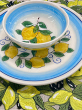 Load image into Gallery viewer, Ceramic 6.5” Bowl with Lemons Design (free USA shipping included)
