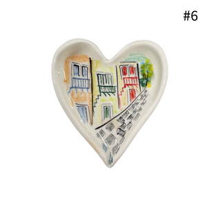 Ceramic Heart Trinket Dish (free USA shipping)