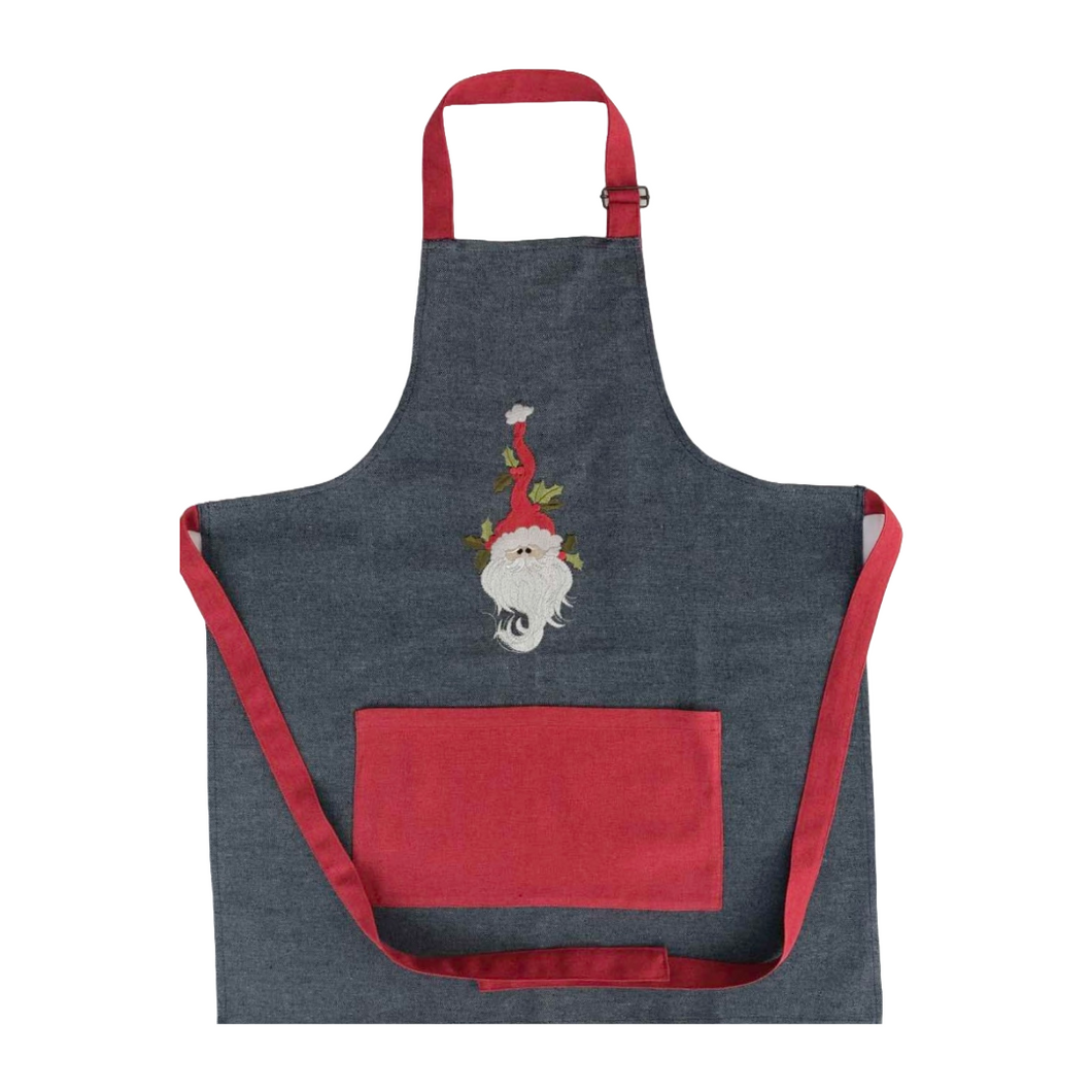 Apron Embroidered Santa (free USA shipping included)