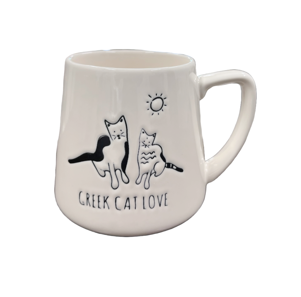 Ceramic Cats Etched Mug (free USA shipping included)