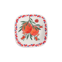 Load image into Gallery viewer, Ceramic Christmas Square Plate—Multiple design choices (free USA shipping included)
