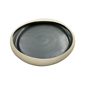 Ceramic Stoneware Black Glazed Platter (free USA shipping included)