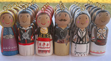 Load image into Gallery viewer, Hand-painted Wooden Figurine: Evrytanian Man (free USA shipping included)
