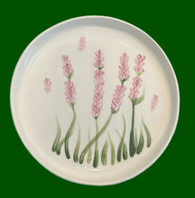 Load image into Gallery viewer, Ceramic Round Platter: Lavender Design
