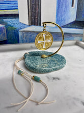Load image into Gallery viewer, Constantinato Hanging Charm on Stone Base with Tassel (free USA shipping included)
