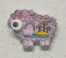 Load image into Gallery viewer, Ceramic Glazed Magnet: Sheep
