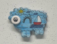Load image into Gallery viewer, Ceramic Glazed Magnet: Sheep

