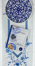 Load image into Gallery viewer, Ceramic 11.5” Round Platter Floral and Vine Design (free USA shipping included)
