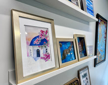 Load image into Gallery viewer, KelseyMDesigns Art Print “Santorini Blue Domes” (free USA shipping included)
