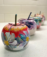 Load image into Gallery viewer, Ceramic Painted Apple—only one of each design
