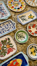 Load image into Gallery viewer, Ceramic Square Plate Fruits (free USA shipping included)
