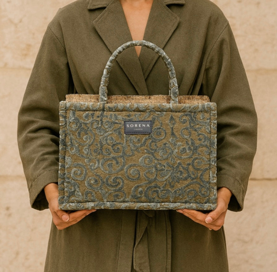 PRE-ORDER Sorena Handmade “Eleonora” Large Tote Bag (free USA shipping included)