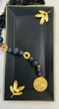 Load image into Gallery viewer, Tabletop Beads (Komboloi) with Constantinato Coin and Tassel—2 color choices (free USA shipping included)
