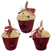 Load image into Gallery viewer, Ceramic Acorn Candle Holder—2 color choices (free USA shipping included)
