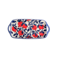 Load image into Gallery viewer, Ceramic Tray with Handles—Multiple design choices (free USA shipping included)
