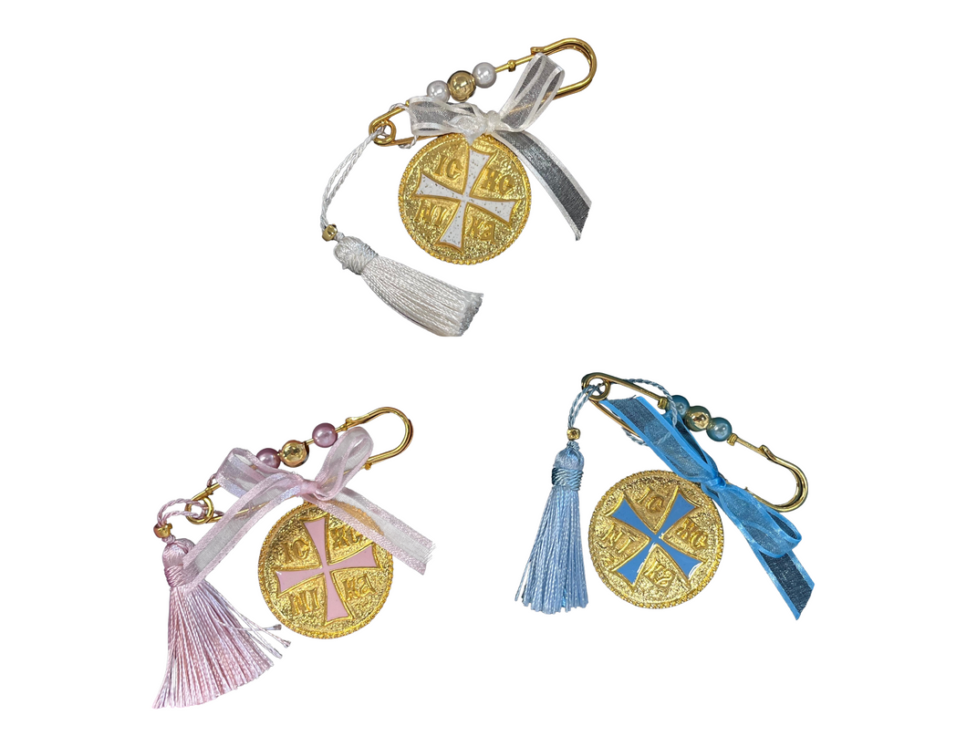 Filakto Pin with Enamel Constantinato Coin—3 color choices (free USA shipping included)