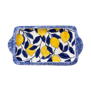 Ceramic Tray with Handles—Multiple design choices (free USA shipping included)