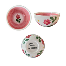Load image into Gallery viewer, Ceramic 5&quot; Floral Bowl—Multiple color choices (free USA shipping included)

