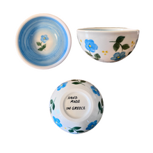 Load image into Gallery viewer, Ceramic 5&quot; Floral Bowl—Multiple color choices (free USA shipping included)
