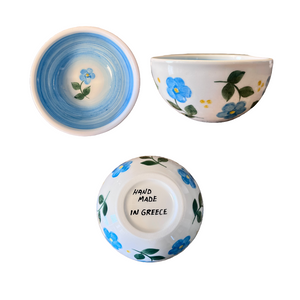 Ceramic 5" Floral Bowl—Multiple color choices (free USA shipping included)