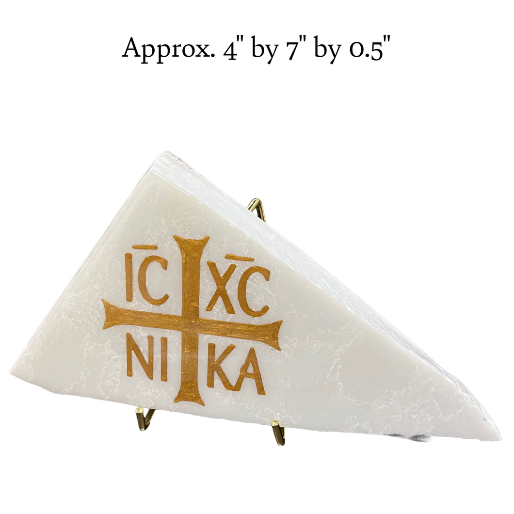 Marble Christogram IC XC NIKA (free USA shipping included)