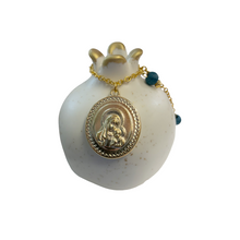 Load image into Gallery viewer, Ceramic Ivory Pomegranate with Panagia Charm

