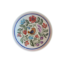 Load image into Gallery viewer, Ceramic 7” Shallow Bird and Florals Bowl
