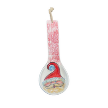 Load image into Gallery viewer, Ceramic Spoon Rest with Gnome Design (free USA shipping included)
