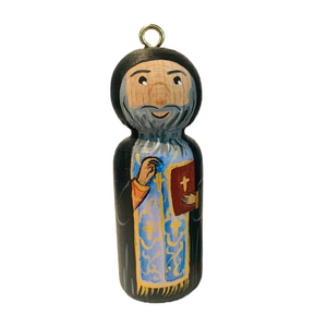 Hand-painted Wooden Figurine: Orthodox Priest—PRE-ORDER
