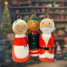 Load image into Gallery viewer, Hand-painted Wooden Figurine: Mrs. Claus
