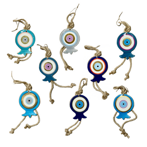 Ceramic Glazed Hanging Pomegranate with Gold Outline (sold individually) I