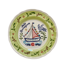 Load image into Gallery viewer, Ceramic Καλά Χριστούγεννα Merry Christmas Round Plate (Sold individually; 2 design choices)

