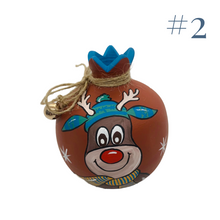 Load image into Gallery viewer, Ceramic Reindeer Pomegranate (Multiple design choices)
