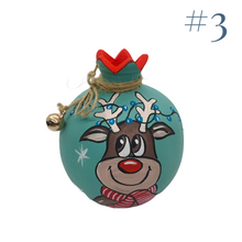 Load image into Gallery viewer, Ceramic Reindeer Pomegranate (Multiple design choices)

