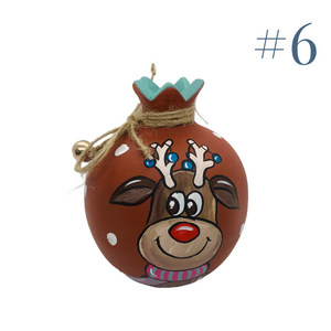 Ceramic Reindeer Pomegranate (Multiple design choices)