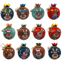 Load image into Gallery viewer, Ceramic Reindeer Pomegranate (Multiple design choices)
